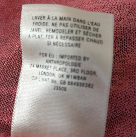 🧶Anthropologie Sheer Linen Wrap, XS - Picture 8 of 8